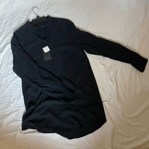 Zara Black Button Up Tunic